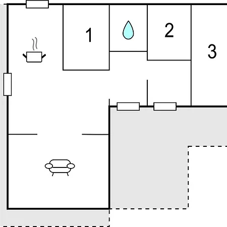 Feriehus Three-Bedroom Holiday Home In Lokken Løkken